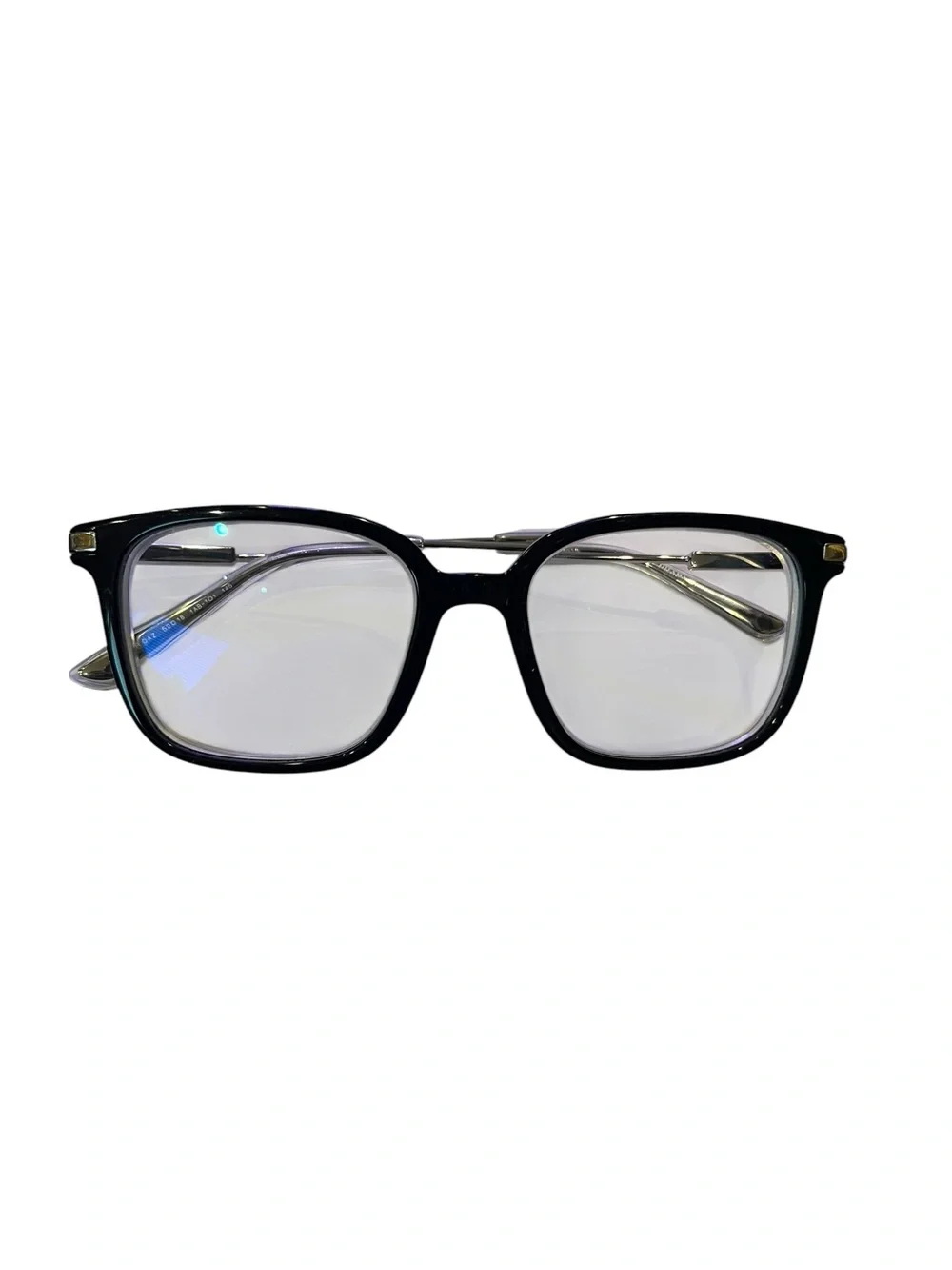 Prada Black Men's Rectangular prescription glasses frame.